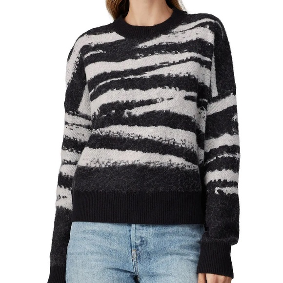 All Saints Ture Crew Neck Wool Blend Sweater - Picture 2 of 9